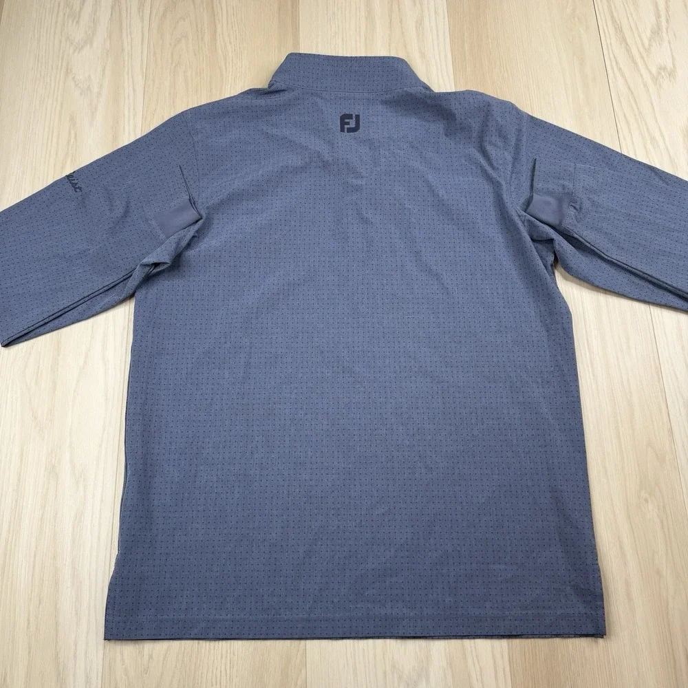 FootJoy Titleist 1/4 Zip Pullover Blue Performance Golf Long Sleeve Men's Small